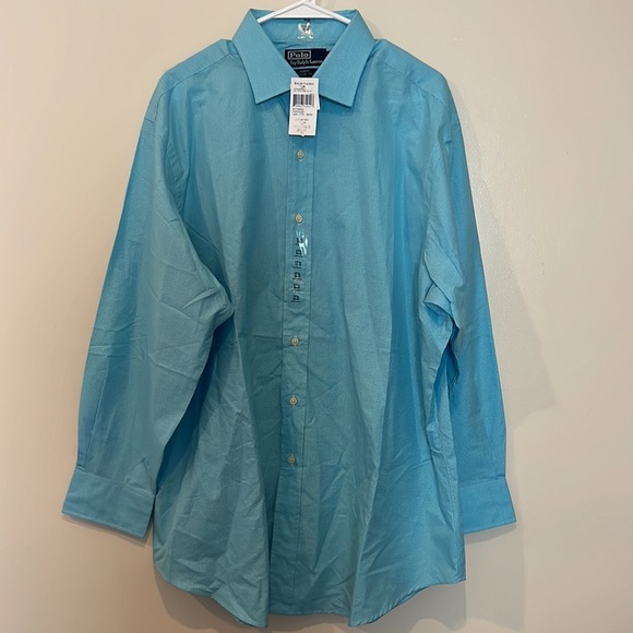 Polo by Ralph Lauren Men’s Button Down dress shirt Size 17 1/2 32/33 NWT - Picture 3 of 11